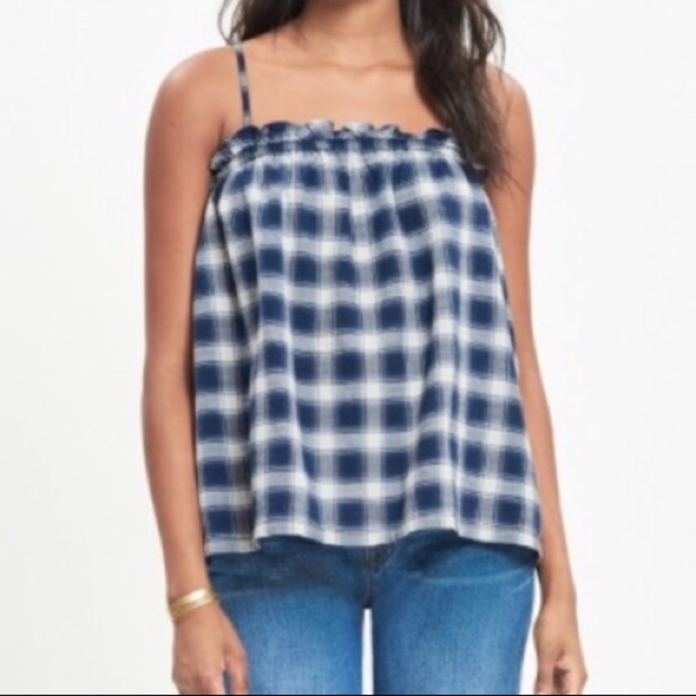 Madewell Indigo Spaghetti Strap loose Tank Top
